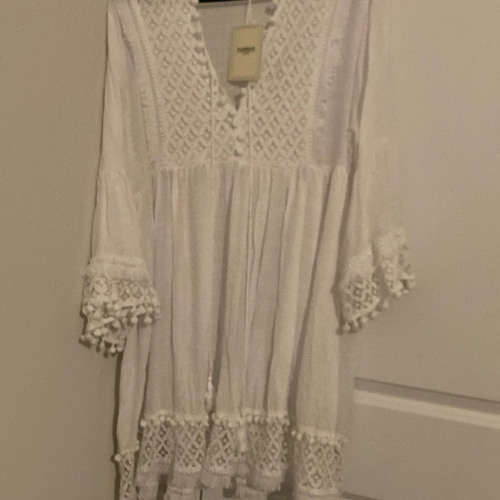 White Boho Chic Dress